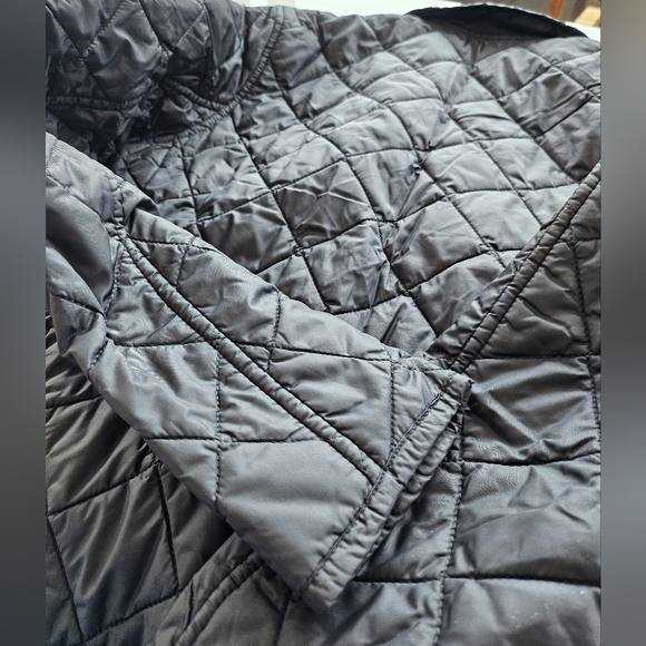 Gap Lightweight Quilted Jacket Womens Black Puffer Button Pockets XS - Picture 14 of 16